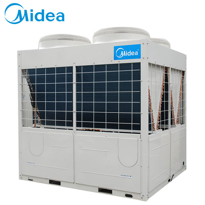 Midea 120kW 30Ton Modular Air-Cooled Anti-Freezing Industrial Water Chillers Air Conditioner Supplier